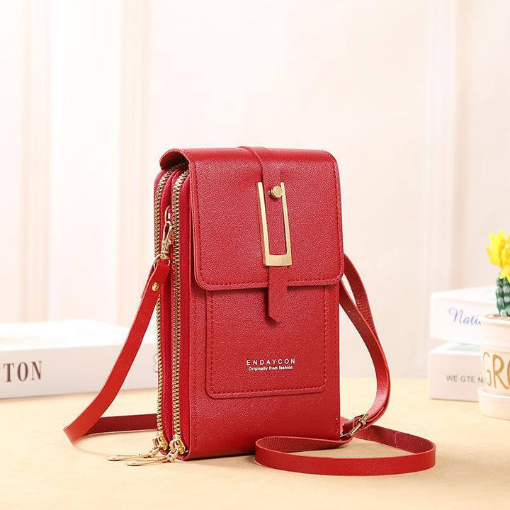 Bolsa Belle Rojo - Bolso simple pero elegante para llevar tu celular con seguridad. Fácil de llevar a donde quieras