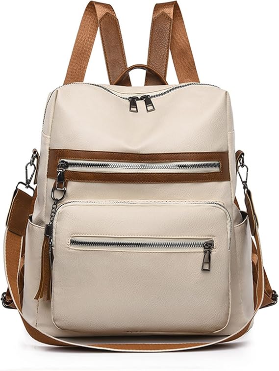 Bolso Morral Marbella Crema- u diseño moderno con detalles en cuero sintético lo hace ideal para cualquier ocasión, brindándote estilo sin renunciar a la comodidad.