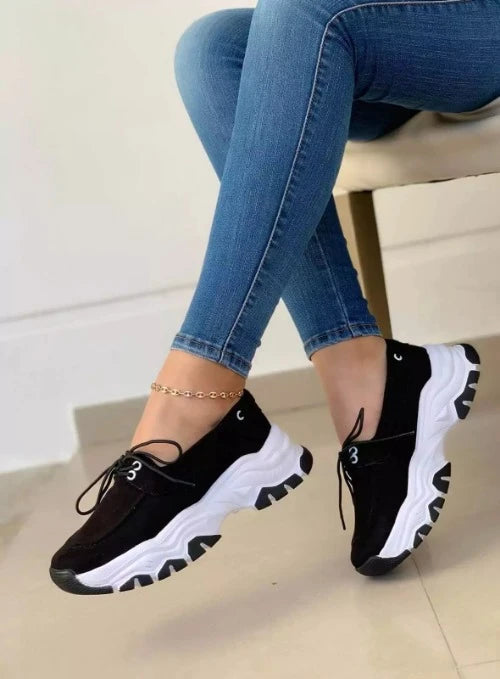 tenis sarah delicadas bonitas cómodas material excelente fácil limpieza perfectas para cualquier ocasión trabajo diario estilo casual  exclusivo estilo tropical negro